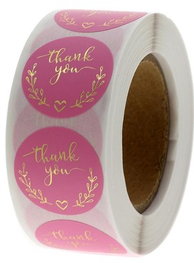 50-500pcs Labels Thank you Stickers Round Wedding Stickers f
