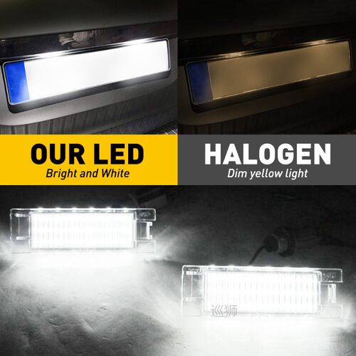 2Pcs Canbus Car LED Number License Plate Light for Opel Vect