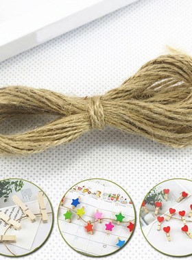 10Meter Natural Jute Twine Burlap String Linen Vintage Hand-