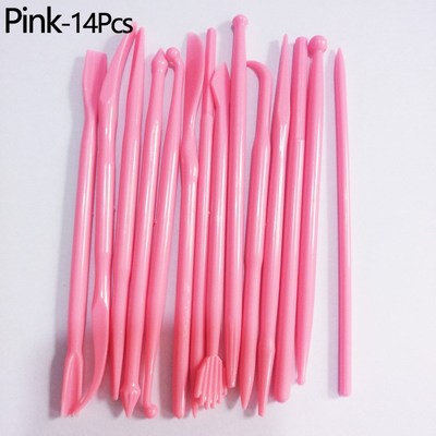 14pcs/set Plastic Clay Sculpting Set Cake Decorating Tools S