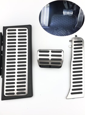 LHD Plate Stainless Manual Pedals Fuel Brake Footrest Pedal
