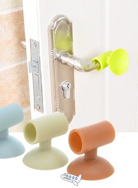 1PCS Doorknob Wall Mute Crash Pad Door Cabinet Door Handle L
