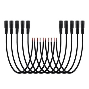 Wire Conne Plug Cable Power 5.5x2.1mm 10pcs Male&Female