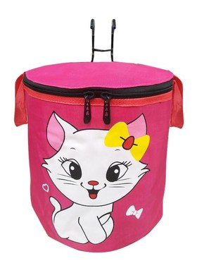 Bicycle basket cover with canvas electric children lage