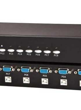 8  SB 2.0 Manual KVM SWICH, Multi-PCs VGA Switch Contro