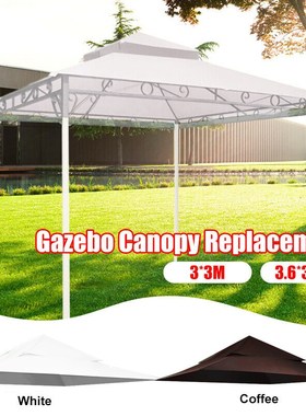 Outdoor Waterproof Gazebo Canopy Top Replacet 2-tier Cover f