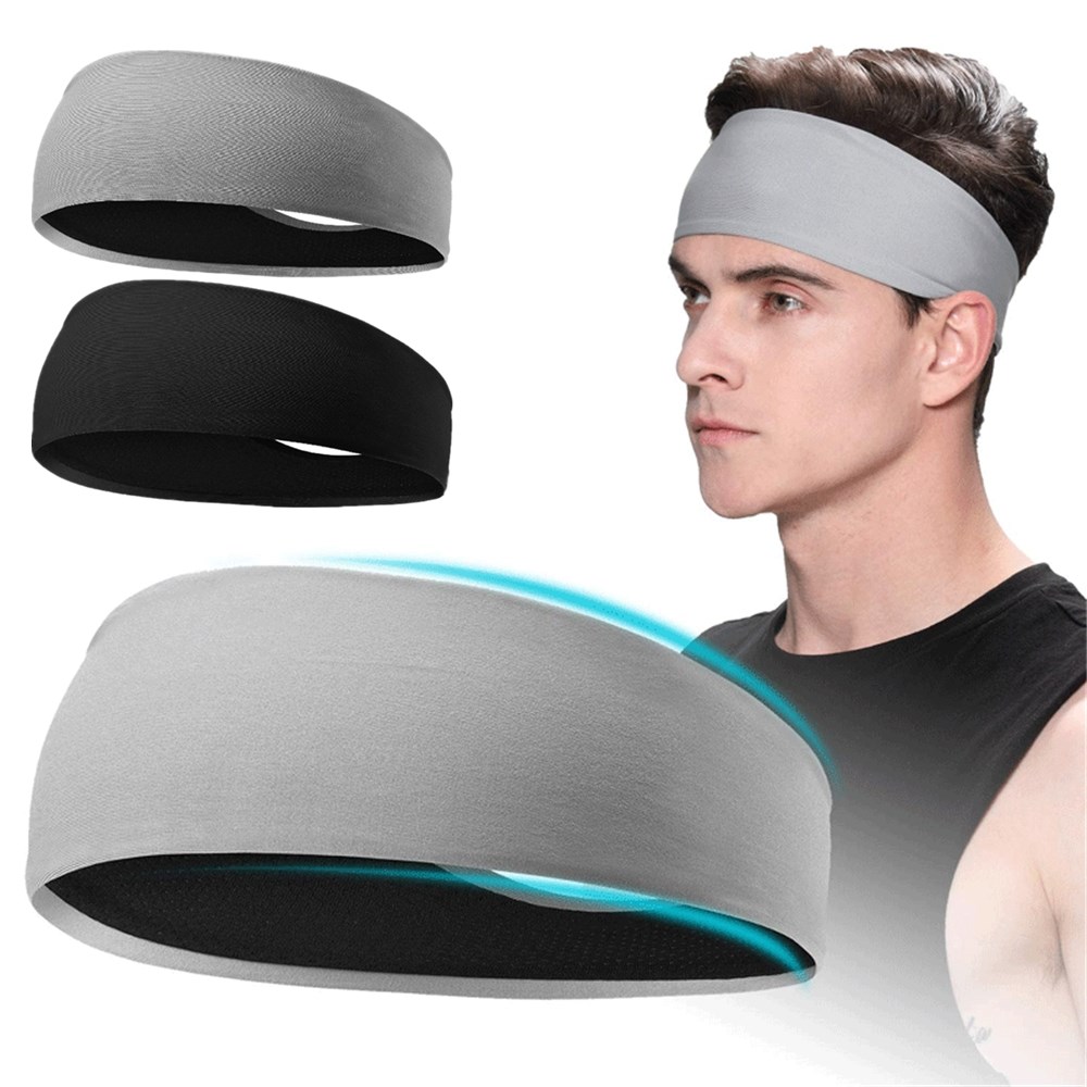 Sweatband for Men Women Elastic Sport Hairbands Head Band Yo