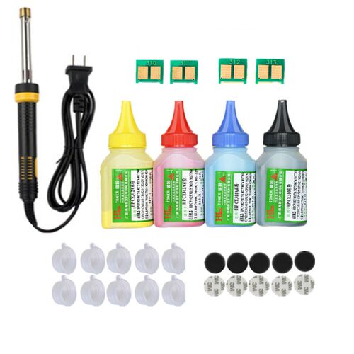 Refill toner Powder cartridge tool kit + 4 chip for HP CB540