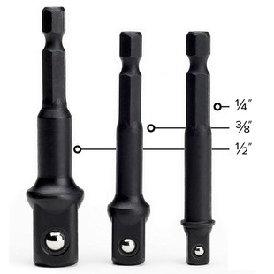 Adapter Dril Impact Socket Turns Power Set Grade Extension