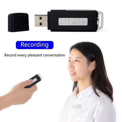16G/8G/4G Rechargeable Mini USB Flash Drive Recording Dictap