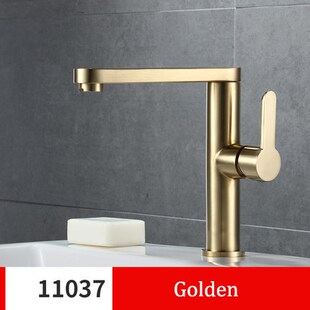 All Copper Black Basin Faucet Hot and Cold Single Hole Europ