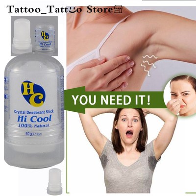 60g Crystal Deodorant Alum Stick Body Underarm Odor Remover