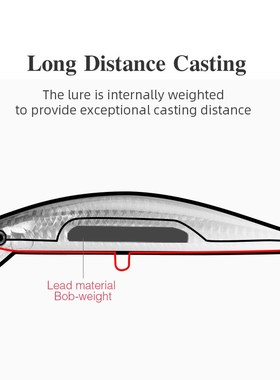 Sea Fishing Sinking Minnow Fishing Lure DW37 120mm 40g Range