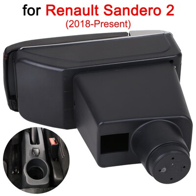 Armrest Box For Renault Sandero 2 Car Central Storage Contai