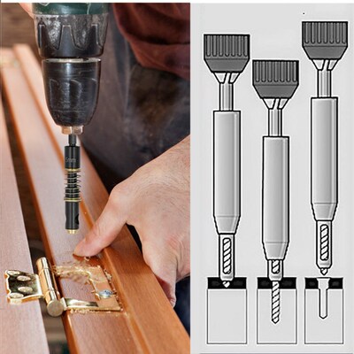 HSS Brass Self Centering Hinge Twist Drill Bits 1/4 