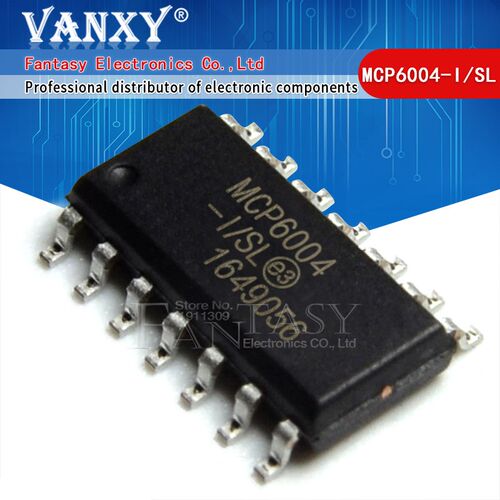 10PCS MCP6004 I/SL SOP 14 MCP6004 I SOP MCP6004 S