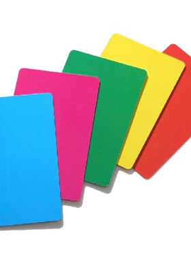 10/50/100PCS 7 Colors Blank Plastic Cards PVC DIY Playing Ca