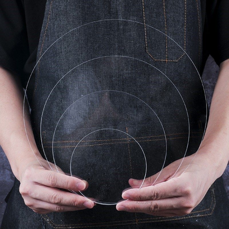 2pcs acrylic cake scraper smoother adjustable fondant spatul