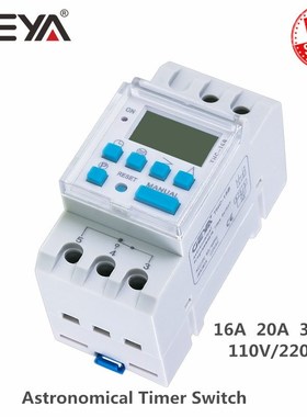 THC Astronomical Timer Switch LCD Display 16A 20A 30A Timing
