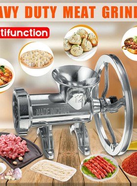 Manual Multi Meat Grinder Mincer Sausage Filler Chopper Past