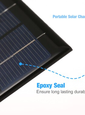 2.5W Portable Solar Panel Solar Panels 5V With USB Compact S
