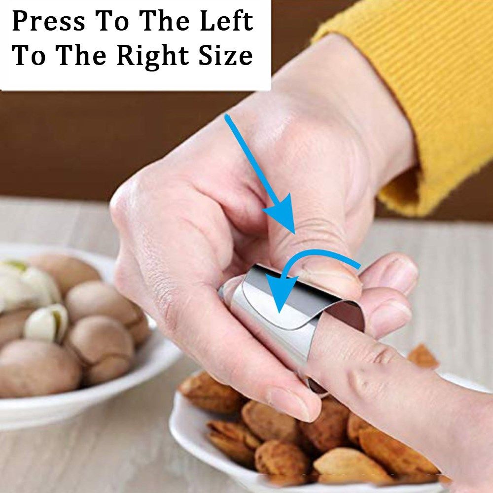 2pcs/lot stainless steel fingers covers kitchen peeling bean