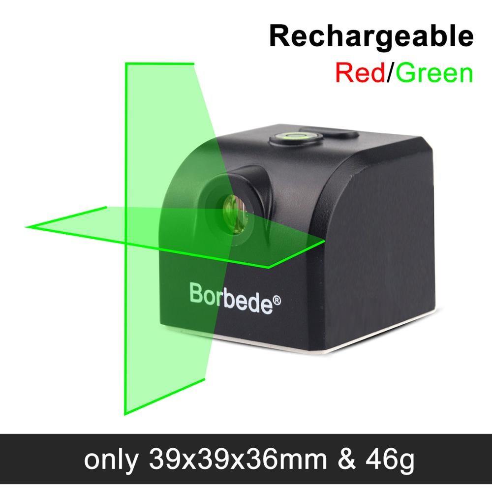 Borbede Laser Level 2 Red/Green Horizontal and Vertical Las