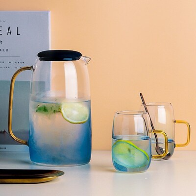 Glass Cold Water Bottle High Borosilicate Glass 1550ml Glass