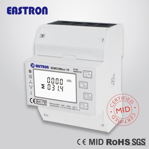 SDM630 Mbus V2 .three phase M-bus energy meter 1p2w , 3p3w,
