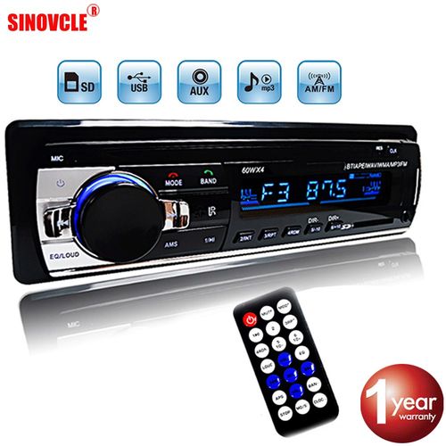 Car Radio Stereo Player Digital Bluetooth Car MP3 Player 60W