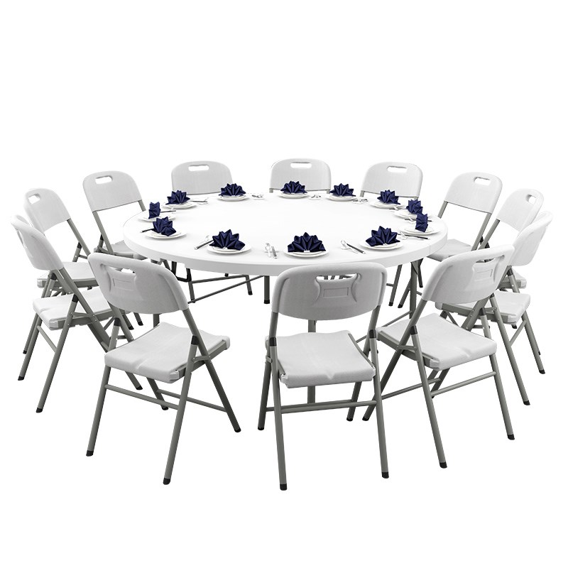 Folding Round Table Home Simple Big Round Table 10 People Fo
