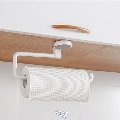 1pc Kitchen Paper Holder Sticke Rack Roll Holder for Bathroo
