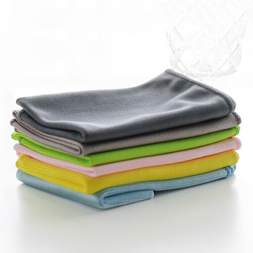 3/5/6PCS Microfiber Cloth Quick Drying WIpe Wine Glass Clea