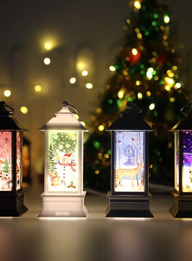 Christmas Lantern Elderly Snowman Lantern Dream Night Light