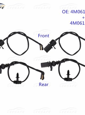 2 Pairs Front + Rear brake pad wear sensor 4M0615121R 4M0615