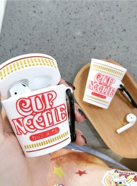 For AirPod 2 PRO Case Cute 3D Instant Cup Noodles Cartoon S