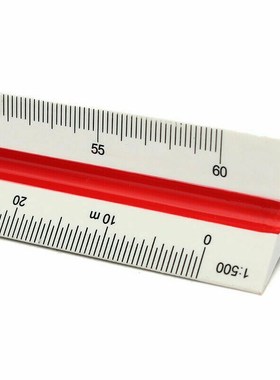 Triangular Metric Scale Ruler Engineer Tool 12.6'' Multicolo