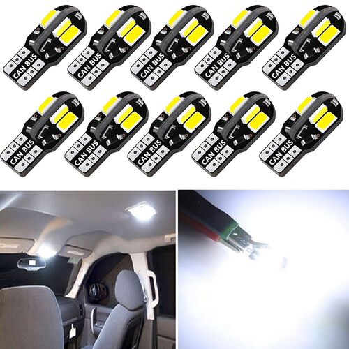 10x Error Free T10 LED W5W 2825 Interior Light Bulb  BMW E46
