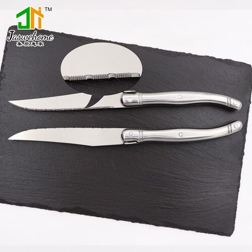 Set of 6 Stainless Steel Steak Knife Laguiole Dinnerware Cut