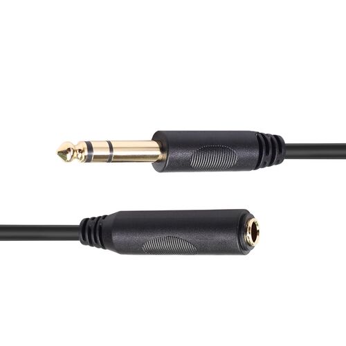 1.8M/3M/4.5M/6M 6.35mm M/F Extension Cable Power Cord Male t