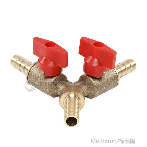 *8mm Hose Barb Y  Three Way s Shut Off  Valve Pipe Fitting C