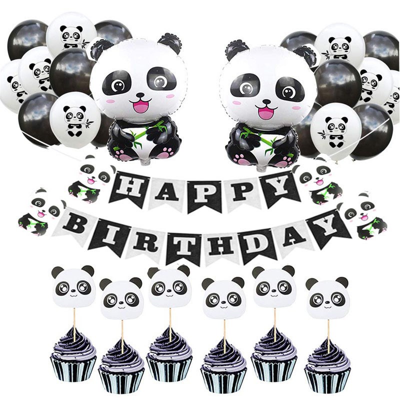 Panda Birthday Party Decor Woodland Animals Party Jungle Saf