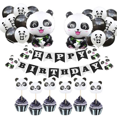 Panda Birthday Party Decor Woodland Animals Party Jungle Saf