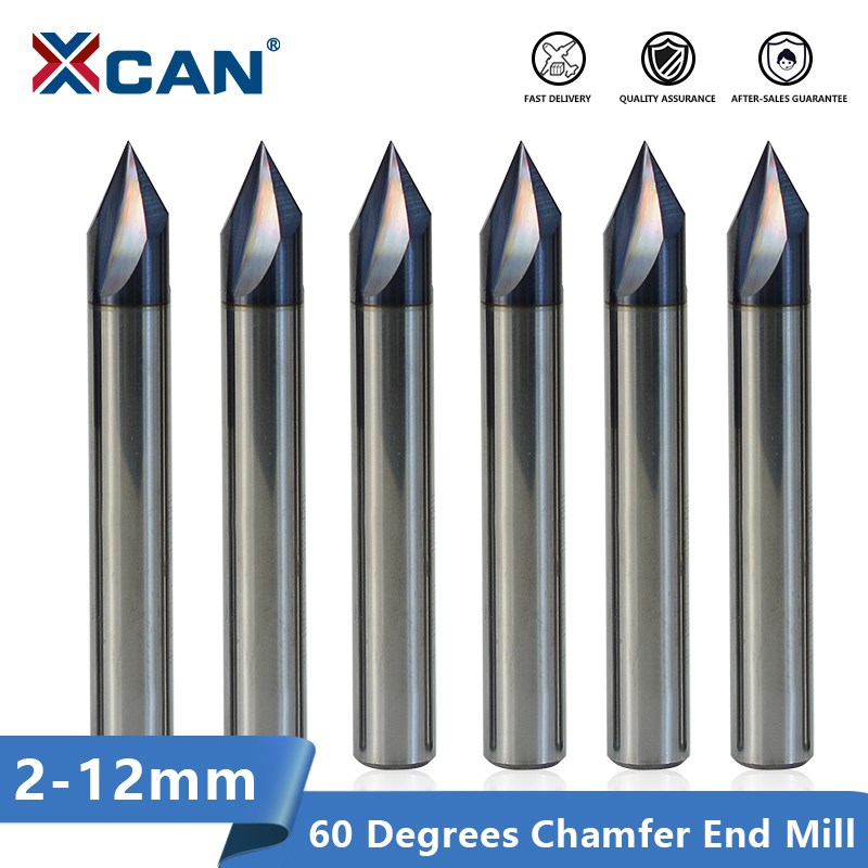 Carbide Chamfering Milling Cutter 60 Degrees 3 Flutes Deburr