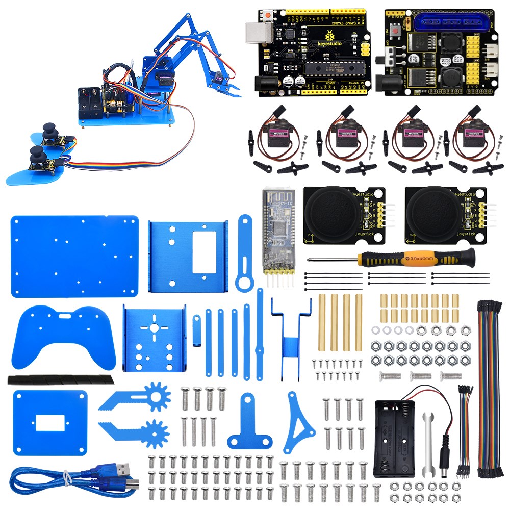 4DF Mechanical PS2 Joystick  Metallic Robot Arm Learning  St