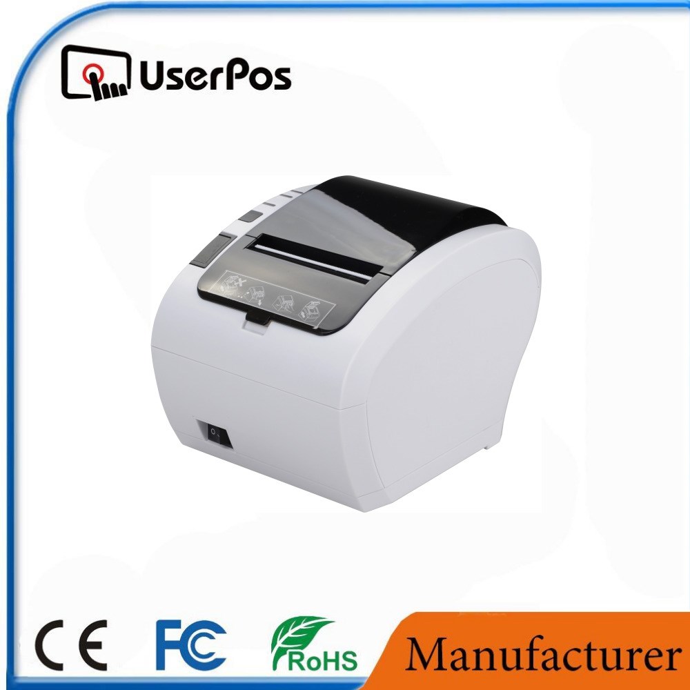 White 80 mm printer thermal driver label printer with USB+La