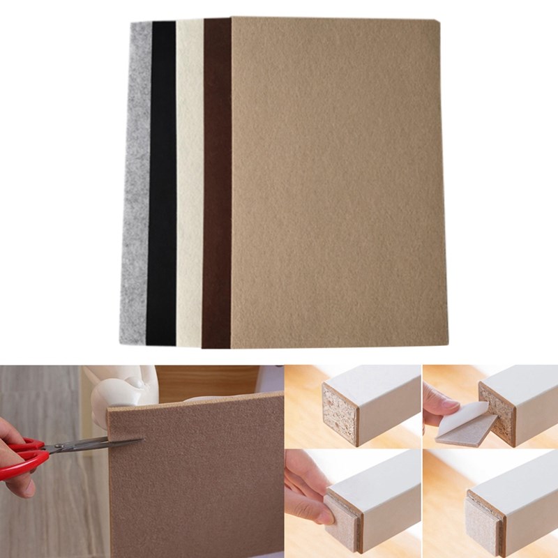 5mm  Thick Felt Chair Protection DIY Furniture Floor Mat Flo