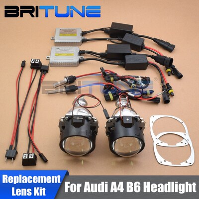 Car Lenses Replace For Audi A4 B6 8E 2001-2004 Xenon Halogen