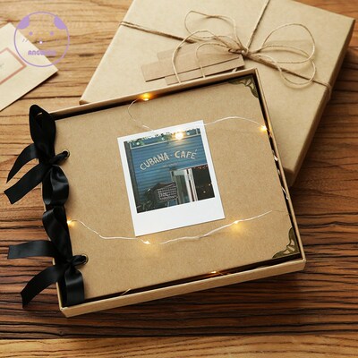 Creative Loose leaf Ribbon Photo Album Scrapbook 20 Pages B