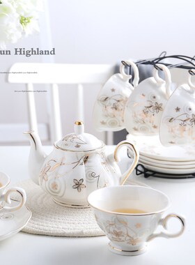 High-grade Bone china Coffee Cup Set British Porcelain Tea S